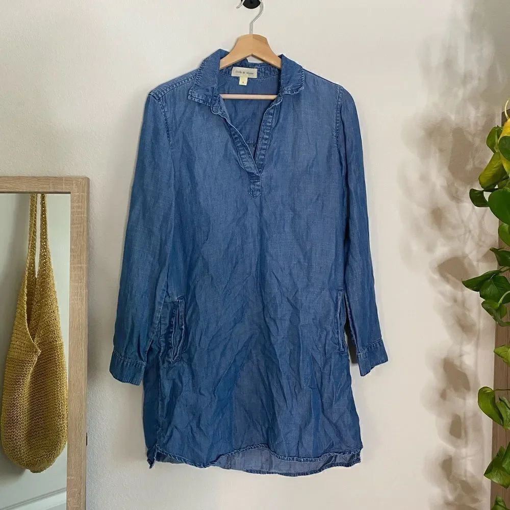 Cloth and Stone denim Lyocell tunic